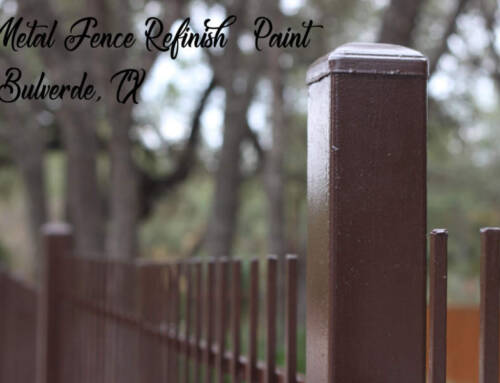 Metal Fence Refinish and Paint – Bulverde, TX