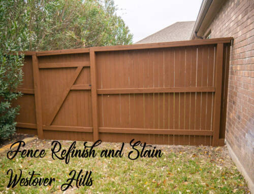 Fence Refinish and Stain – Westover Hills