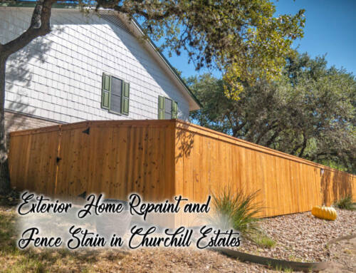 Exterior Home Repaint and Fence Stain in Churchill Estates